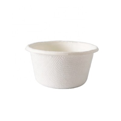 Eco friendly Takeaway Microwavable Take Out Bamboo Sugarcane Biodegradable Disposable 2oz cup sauce dish without lid